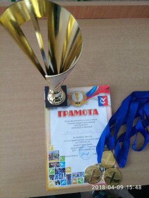 Грамота за 1 место. Стритбол. Апрель 2018 Грамота за 1 место. Стритбол. Апрель 2018
